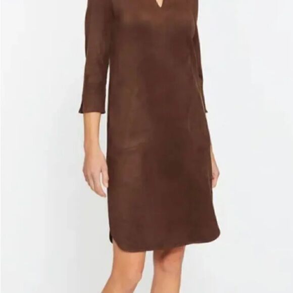 J. McLaughlin black Caelin Faux Suede Dress, XS! - Picture 13 of 15